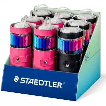Fineliner rašikliai Staedtler Triplus rPP 20 vnt., vandens pagrindo rašalas, spalvų asortimentas