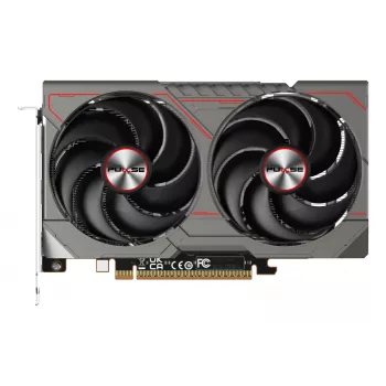 Vaizdo plokštė Sapphire Radeon RX 9060 XT — 8 GB GDDR6, 128 bitų, PCIe x16 5.0, Dual-fan aušinimas