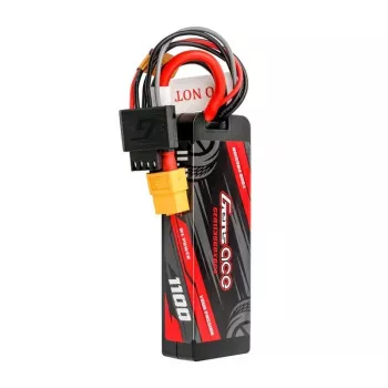 Gens ace G-Tech 1100mAh 11.1V 3S1P 60C GRP-76 Kieto korpuso akumuliatorius su XT60 kištuku
