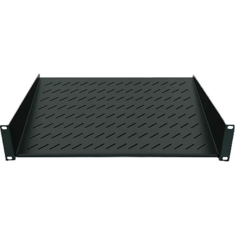 Intellinet 19 colių konsolinė lentyna, 1U, 2 taškų priekinis montavimas, 150 mm gylis, maks. 25 kg, juoda, trejų metų garantija