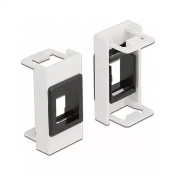Keystone laikiklis DeLOCK Easy 45 modulis 22,5 x 45 mm baltas juodas