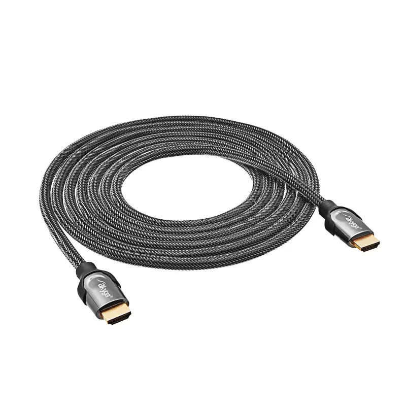 Akyga AK-HD-30S HDMI 2.1 kabelis, 48 Gbps, 8K 60 Hz / 4K 120 Hz, pintas, 3 m, juodas