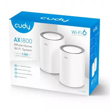 „Mesh“ sistema Cudy AX1800 dviejų juostų 2.4 GHz 5 GHz Wi-Fi 6
