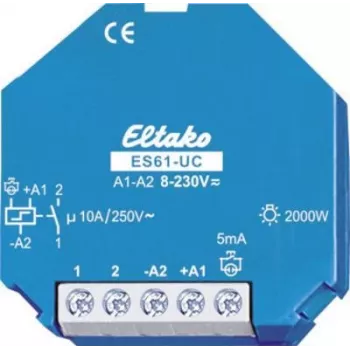 ELTAKO impulsinis jungiklis ES61-8..230VUC dėžutinis montavimas 8-230V 2000W ES61-UC (61100501)