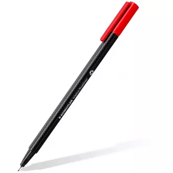 Finelineris Staedtler 334 C12 Superfine juoda mėlyna žalia pilka šviesiai mėlyna šviesiai žalia oranžinė rožinė raudona violetinė geltona 12 vnt.