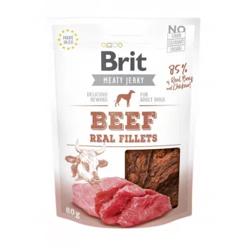 BRIT Meaty Jerky Beef Fillets - šunų skanėstas - 200 g
