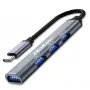 USB šakotuvas QOLTEC 53792, USB-C 3.1 į 4 prievadus (USB 3.0 x1, USB 2.0 x3)