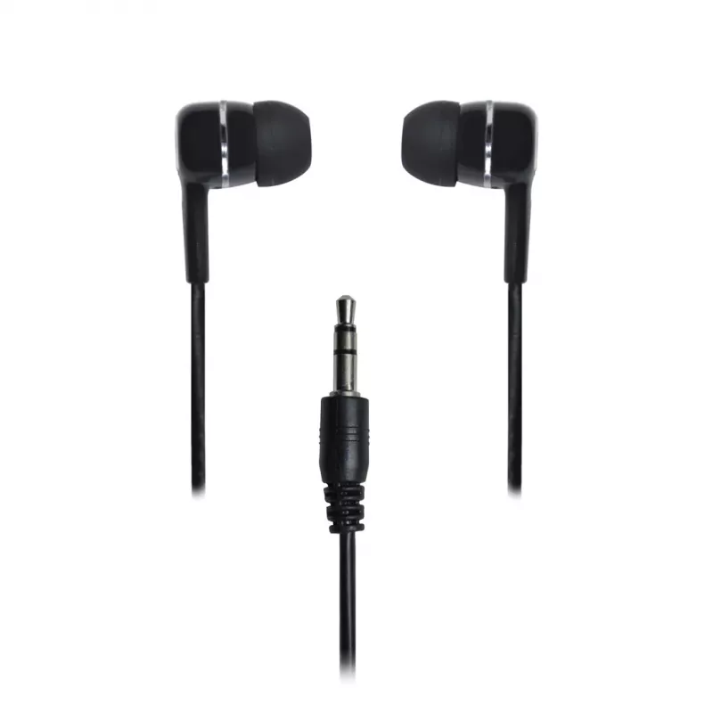 Laidinės ausinės VAKOSS LT-437EX, į ausį, 3,5 mm, 1 m, 32 Ω, 20–20000 Hz, uždaros, juodos