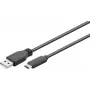 Wentronic 55466 USB kabelis juodas