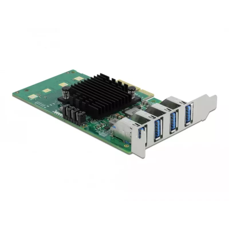 DeLOCK PCI Express x4 kortelė 4 x išoriniai USB 3.0 keturi kanalai - Low Profile