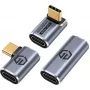 USB-C adapterių rinkinys GrauGear G-AD-40G-3 — 40 Gbps, aliuminis, 3 vnt.