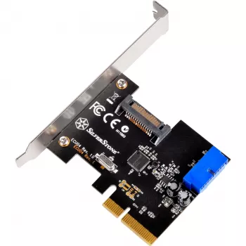 PCIe 4x USB 3.2 Gen1 valdiklio plokštė Silverstone SST-ECU04-E