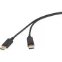 Renkforce DisplayPort Kištukas Juodas RF-6830476 4K UHD (RF-6830476)