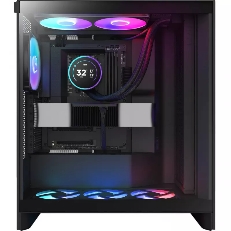 NZXT Kraken Elite 420 RGB 420 mm skysčio aušinimo komplektas juodas
