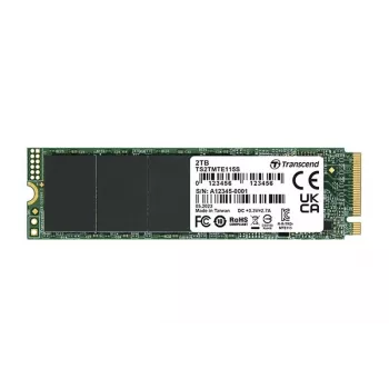 Transcend 115S - SSD - 2TB - intern - M.2 2280 (doppelseitig) - PCIe 3.0 x4 (NVMe) (TS2TMTE115S)