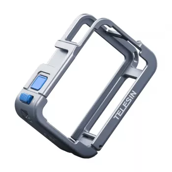 Apsauginis metalinis dėklas Telesin, skirtas DJI Osmo Action 5 (mėlynas)