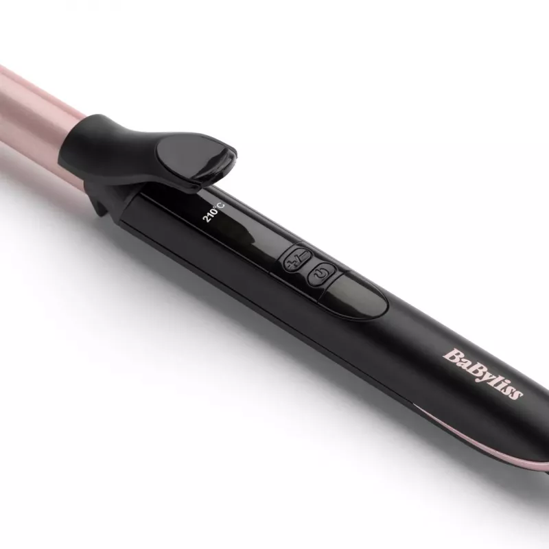 Garbanojimo žnyplės BaByliss 19 mm Curling Tong juodos su rožiniu auksu