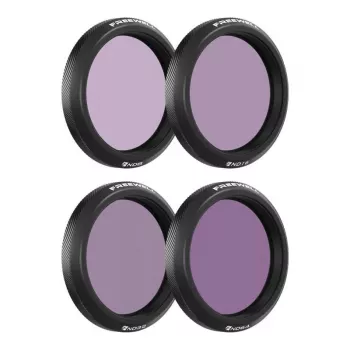 ND filtrų rinkinys Freewell, skirtas DJI Osmo Action 5 Pro – 4 neutralaus tankio filtrai