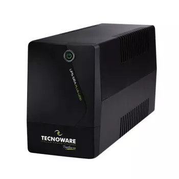 Nepertraukiamo maitinimo šaltinis TECNOWARE FGCERAPL1202SCH, 1,2 kVA / 840 W, 2 AC lizdai, Micro‑USB, sandarus švino rūgšties akumuliatorius, 4,5 kg