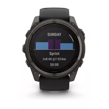 Garmin fenix 8 3,56 cm (1,4 colio) 51 mm skaitmeninis jutiklinis ekranas 280 x 280 pikselių titano korpusas su Wi-Fi ir GPS