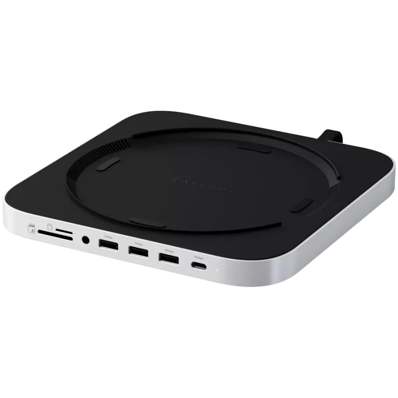 Stovas-Sąsaja Satechi ST-GMMSHS su NVMe SSD korpusu, USB 3.2 Gen 2 Type-C, balta