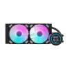 240 mm radiatoriaus Darkflash DN-D240 Black vandens aušintuvas