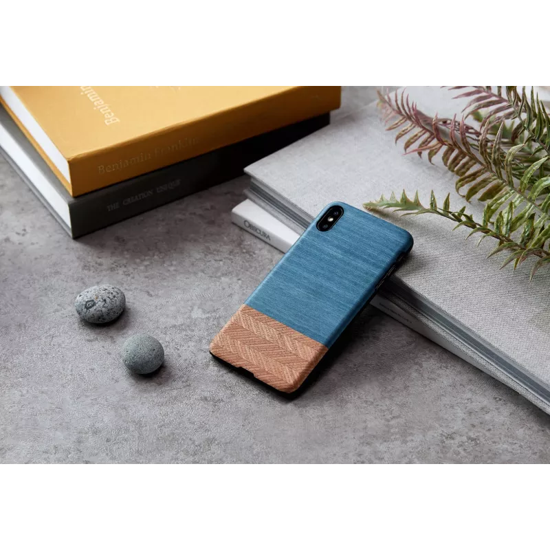 Apsauginis dėklas man and wood iPhone XS Max – denim juodas