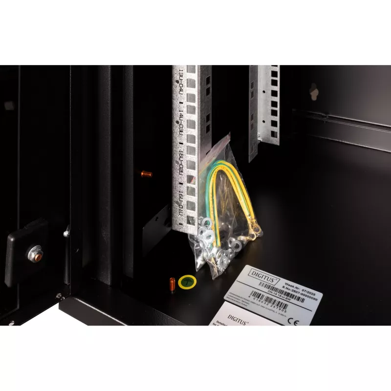 Sieninis tinklo spintos rėmas Digitus DN-19 16-U-SW