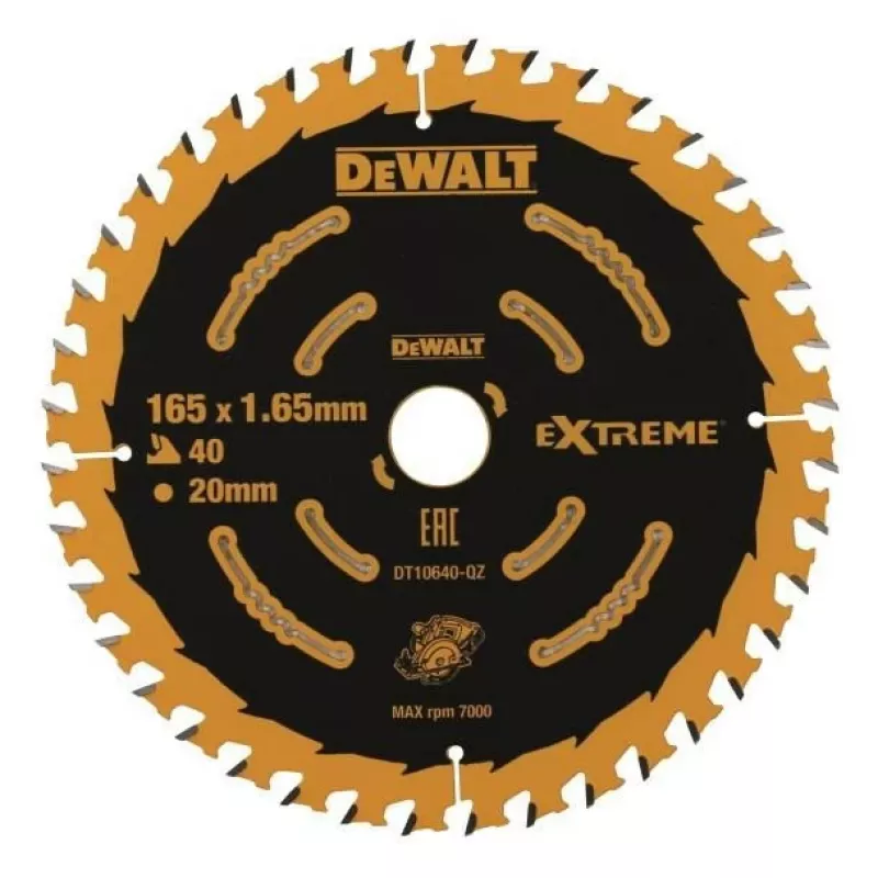 Pjūklo diskas medžiui DeWALT DT10640-QZ 16,5 cm