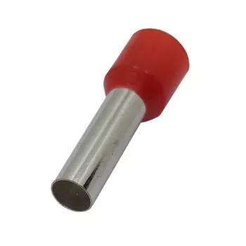 Įspaudžiama izoliuota jungtis 16mm²/5AWG varinei vielai, raudona, 100 vnt.