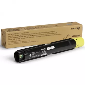 Xerox Genuine ® VersaLink® C7000 spalvoto spausdintuvo geltonos spalvos didelės talpos tonerio kasetė (10100 puslapių) - 106R03758