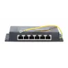 PoE injektorius Extralink Gigabit 6 prievadai 6x 1000Mb/s RJ45