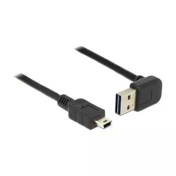 USB kabelis DeLOCK 2 m USB 2.0-A – Mini-USB B juodas 83544