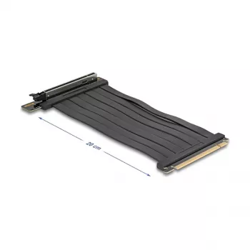 PCI Express 5.0 x16 lizdo prailginimo laidas DELOCK 81289, 20 cm