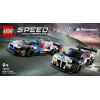 LEGO Speed Champions BMW M4 GT3 ir BMW M Hybrid V8 lenktyninių automobilių konstruktorius 9+ metų vaikams su 2 vairuotojų minifigūrėlėmis
