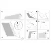 Apsauginis dangtelis PocketBook HN-QI-PU-700-BK-WW juodas 7 colių
