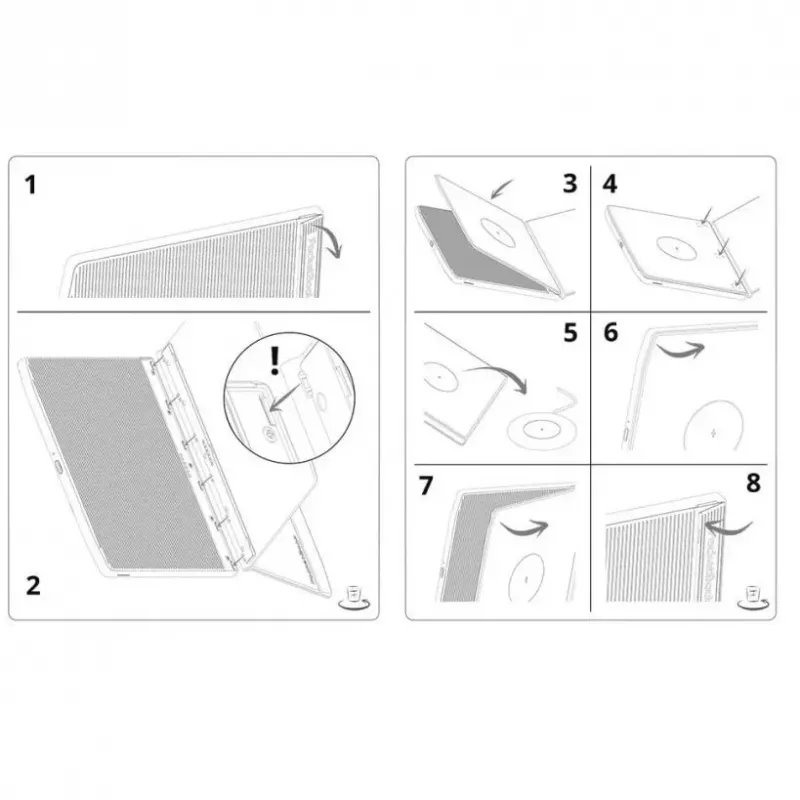 Apsauginis dangtelis PocketBook HN-QI-PU-700-BK-WW juodas 7 colių