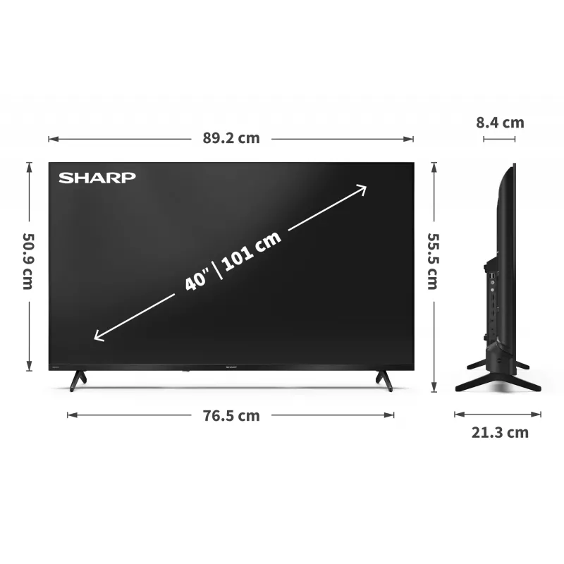 Sharp 40HF3265E 40 colių Smart TV su Google TV