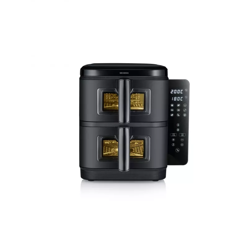 Kepintuvas SEVERIN FR 2468 S-Fry Duo Stack 2-in-1 gaminimo talpa, dviejų krepšelių dizainas