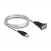 DeLOCK 63465 USB 2.0 į RS-422/RS-485 adapterinis kabelis 1,8 m, juodas/skaidrus