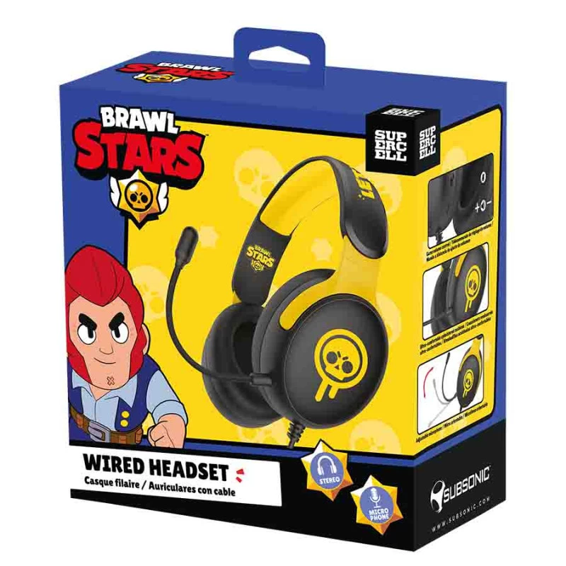 Subsonic Gaming Headset Brawl Stars Drippy Skull