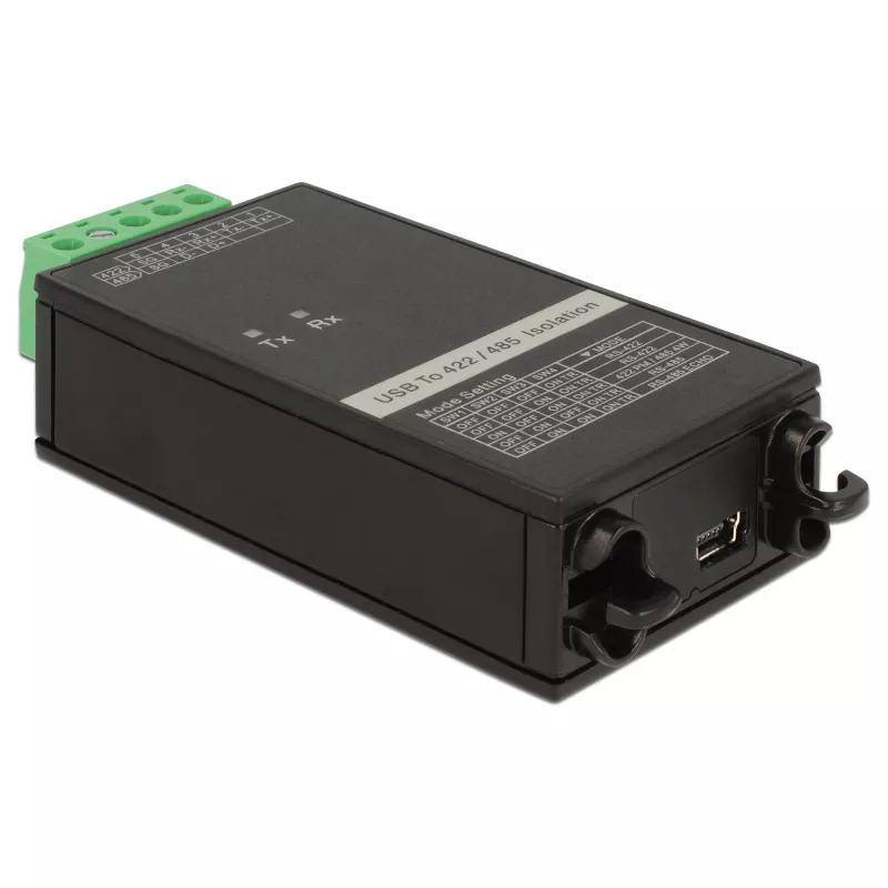 Keitiklis DeLOCK 62501 USB 2.0 į RS-422/485, juodas/žalias