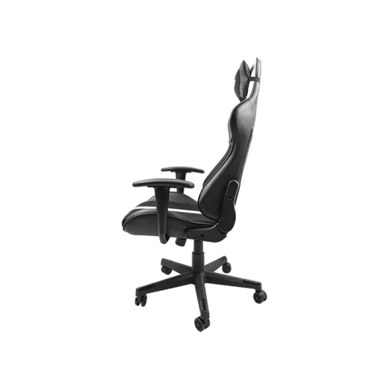 Žaidimų kėdė FURY Avenger XL universali, paminkštinta sėdynė, juoda, balta