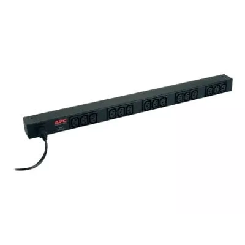 APC RACK PDU BASIC ZERO U 10A 230V maitinimo paskirstymo blokas (PDU) su 15 C13 lizdų, 0U, juodas