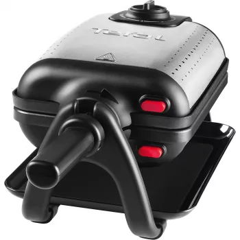 Tefal WM756D vaflinė 2 vafliai 1200 W Juoda, Nerūdijantis plienas