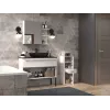 Vonios spintelė Top e Shop NEL V DDS BIEL — laisvai pastatoma 300×300×850 mm, 3 lentynos, balta