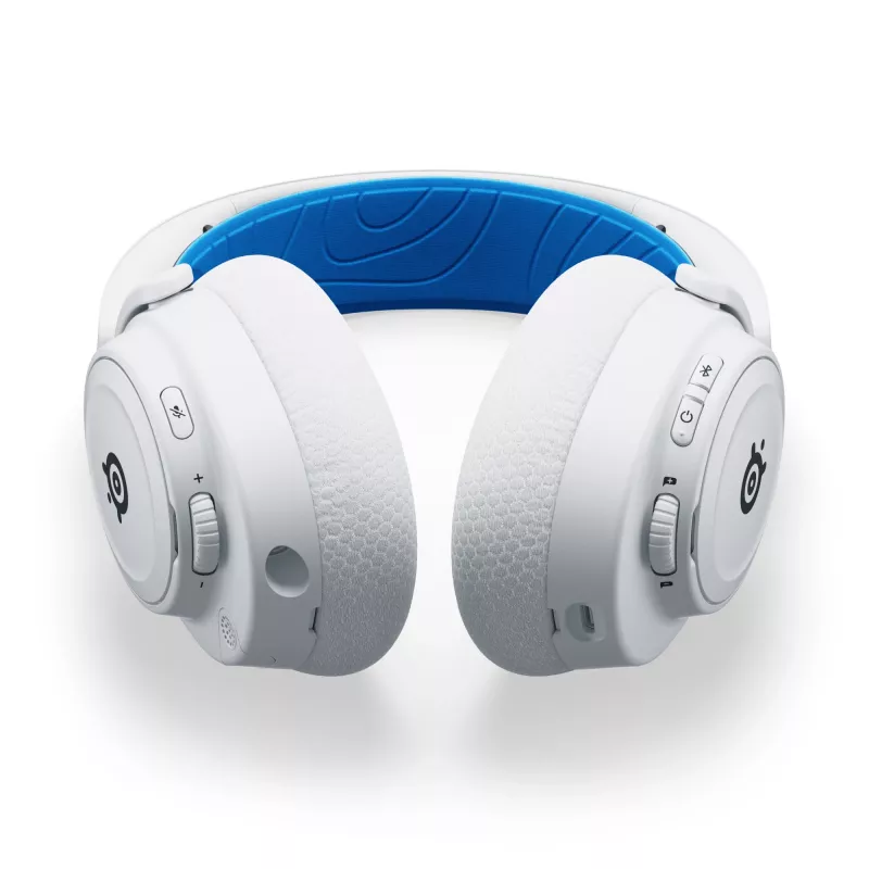 Ausinės SteelSeries Arctis Nova 7P Wireless baltos/mėlynos