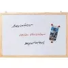 Magnetinė balta lenta Franken CC-MM6080E su mediniu rėmu 800×600 mm