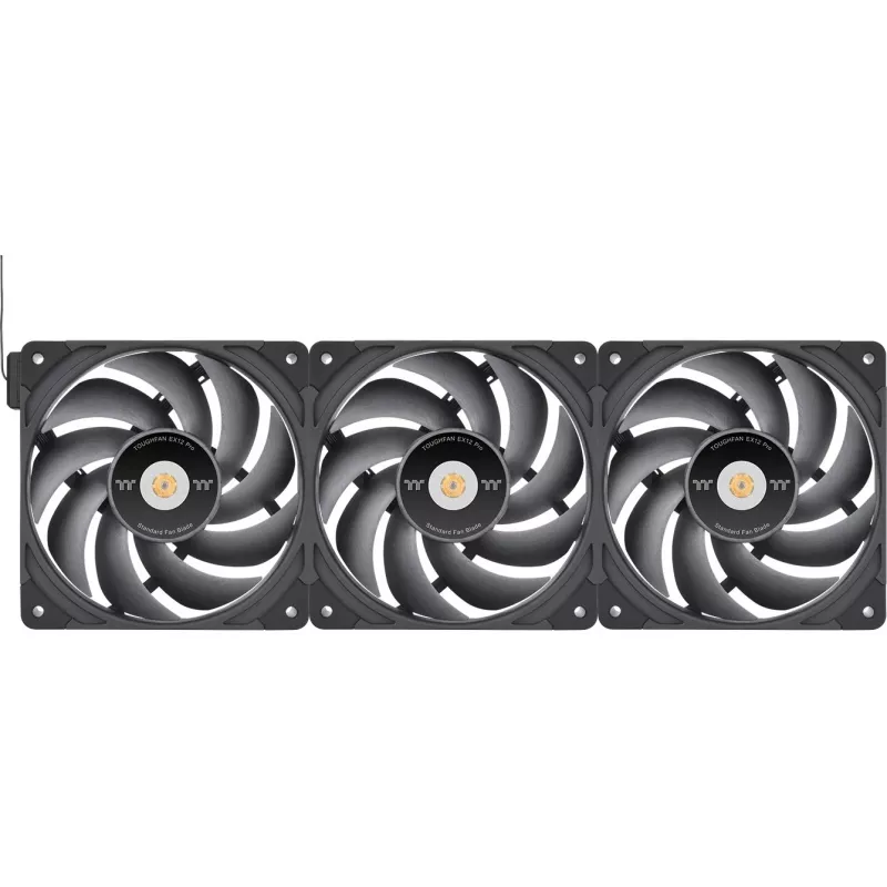 Thermaltake TOUGHFAN EX12 Pro Swappable Edition 120mm korpuso ventiliatorius 3 vnt. komplektas juodas