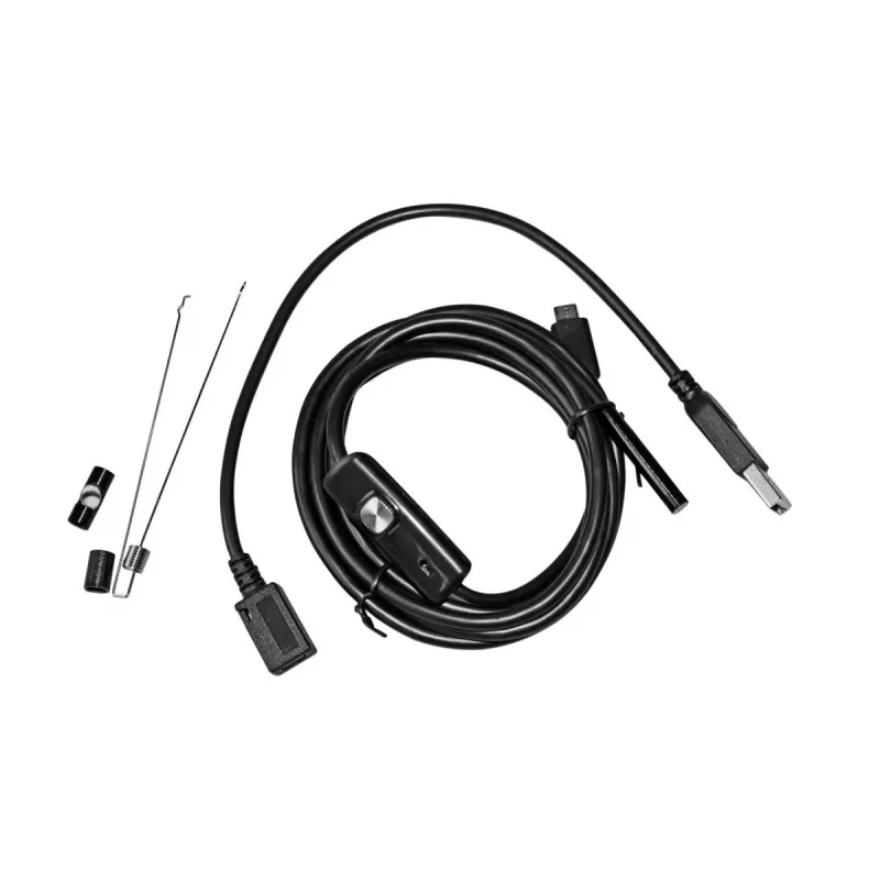 USB endoskopas MEDIA-TECH ENDOSCOPE 66° CMOS, 640x480 30fps, IP67, 6 šviesos diodai, magnetas ir kabliukas
